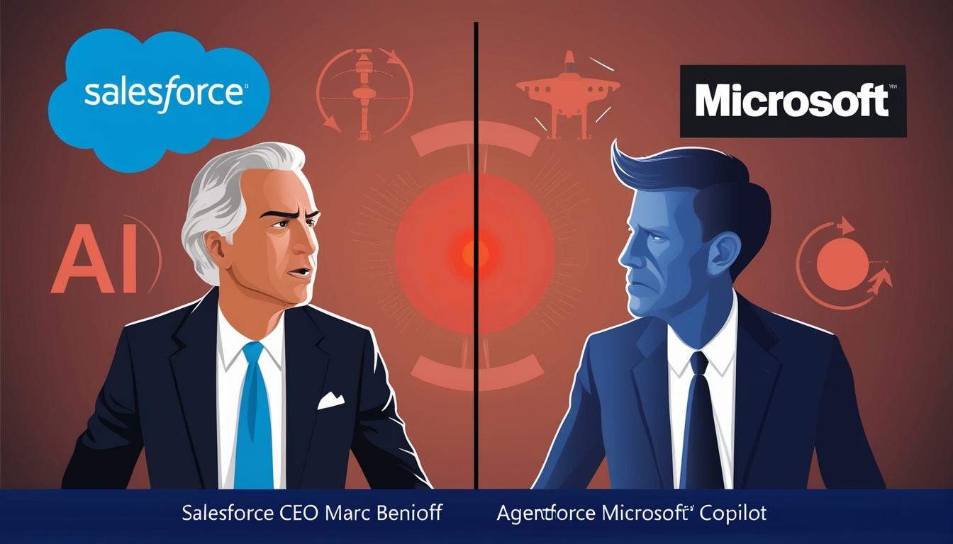 Salesforce CEO criticises Microsoft's AI amidst competitive tensions