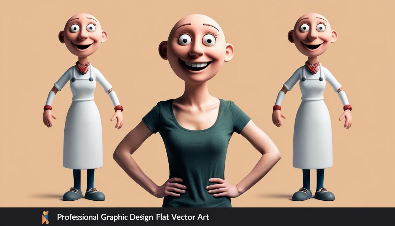 Woman's AI attempt turns her into a bald man from Wallace & Gromit