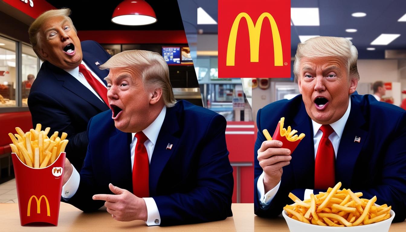 Artificial intelligence video sparks misleading claims about Donald Trump's McDonald's visit