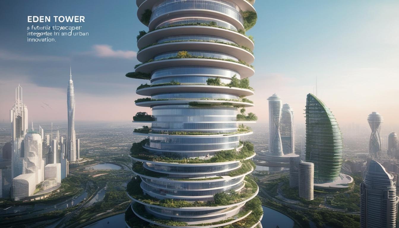 Oxman unveils visionary Eden Tower skyscraper integrating nature and technology