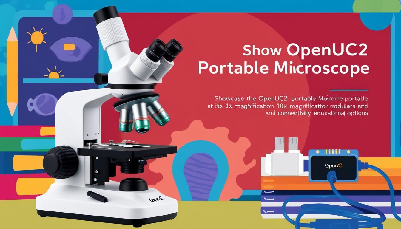 Seeed Studio introduces OpenUC2 10x AI portable microscope for versatile applications