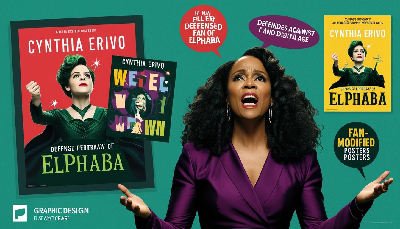 Cynthia Erivo responds to fan controversy over 'Wicked' poster