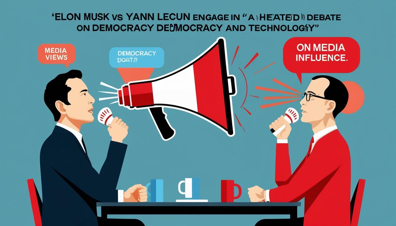 Elon Musk and Yann LeCun clash over democracy and media influence