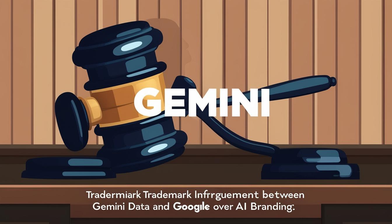 Gemini Data files trademark infringement lawsuit against Google over AI branding dispute