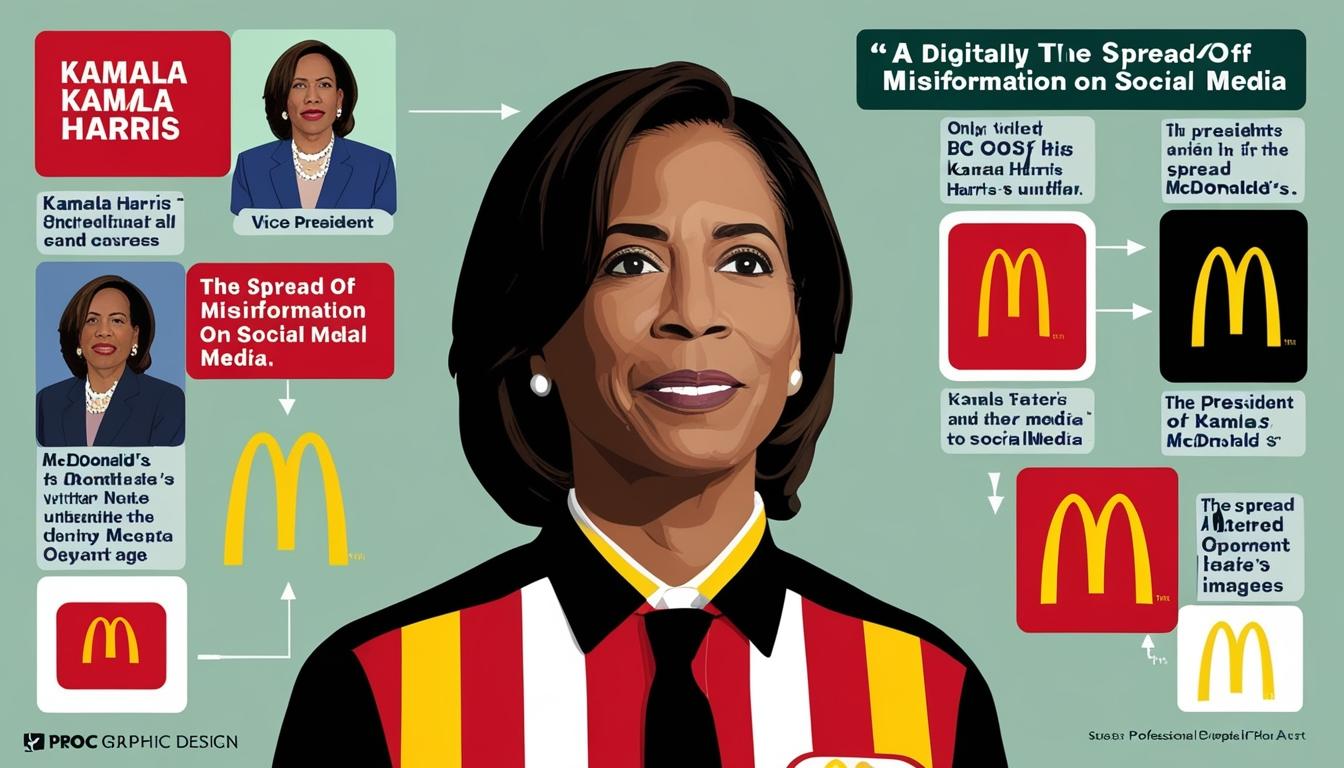 Misinformation spreads as digitally altered photo of Kamala Harris circulates online