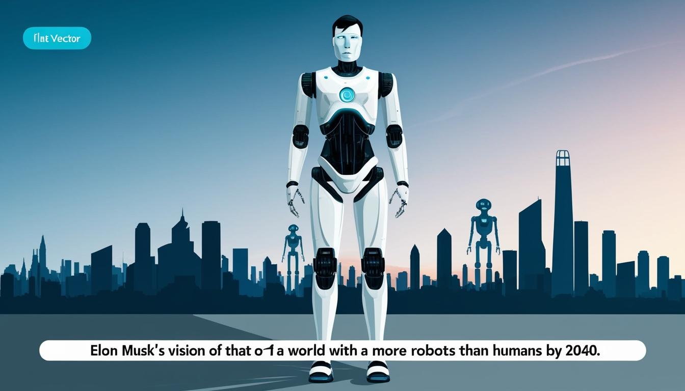 Elon Musk forecasts a robot-dominated future by 2040 at Future Investment Initiative