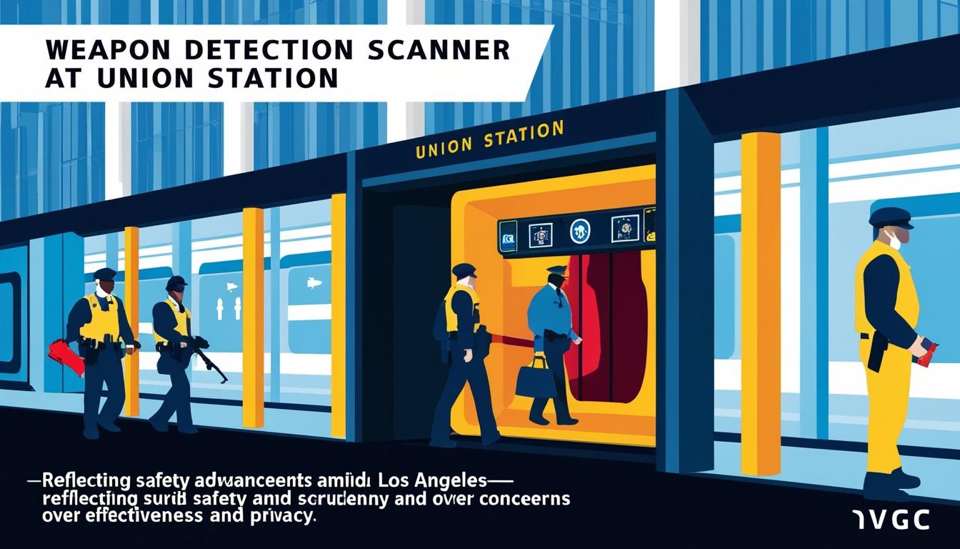 Los Angeles Metro tests weapon detection scanners at Union Station