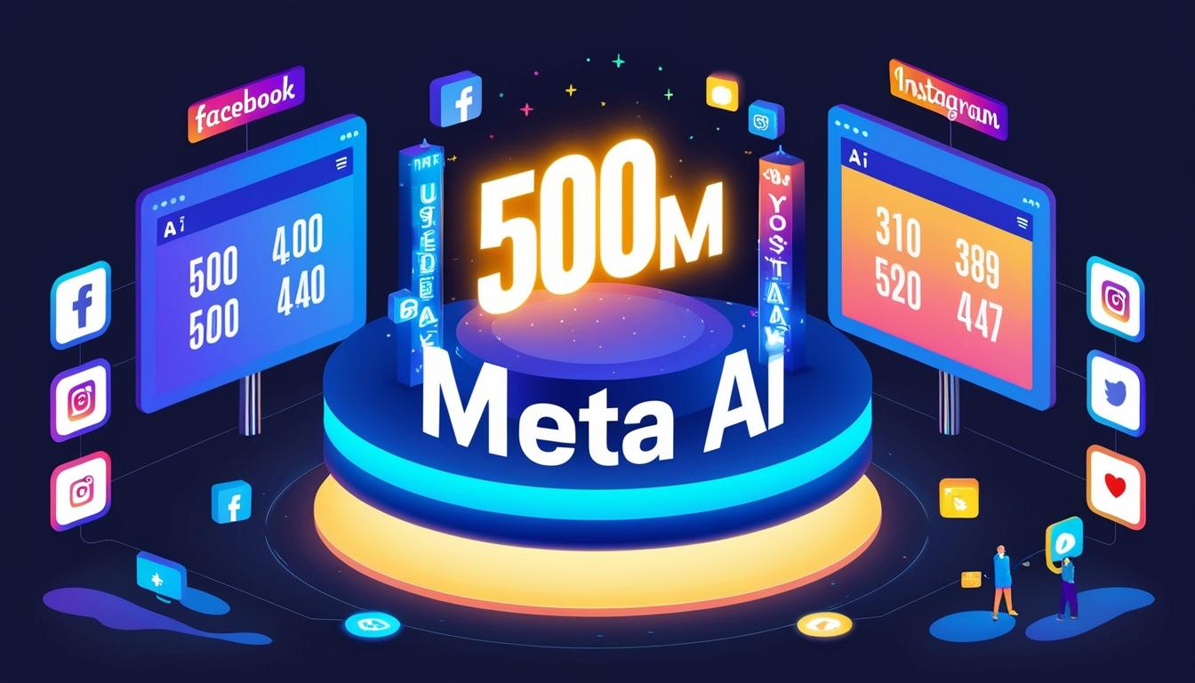 Meta AI surpasses 500 million users as company aims to lead in generative AI