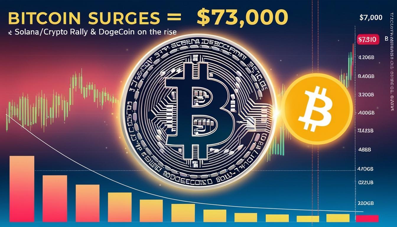 Crypto market sees surge: Bitcoin, Solana, Dogecoin, and IntelMarkets on the rise