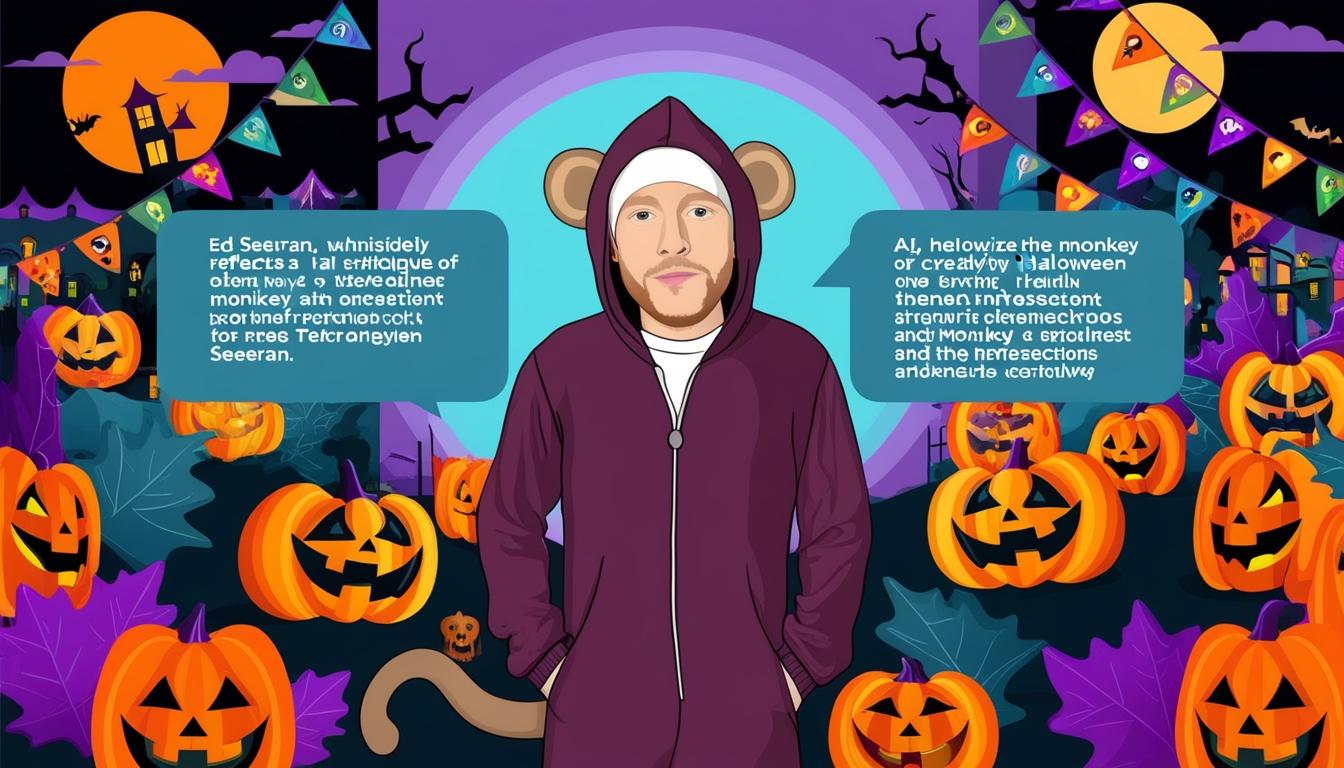 Ed Sheeran's Halloween costume nods to viral AI moment