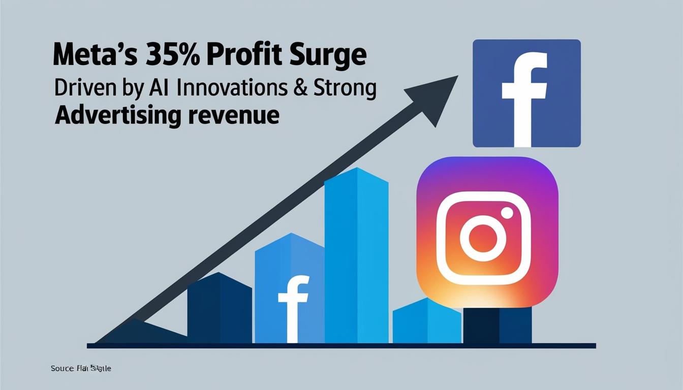 Meta's third-quarter profits surge by 35% amid strong ad revenue and AI development