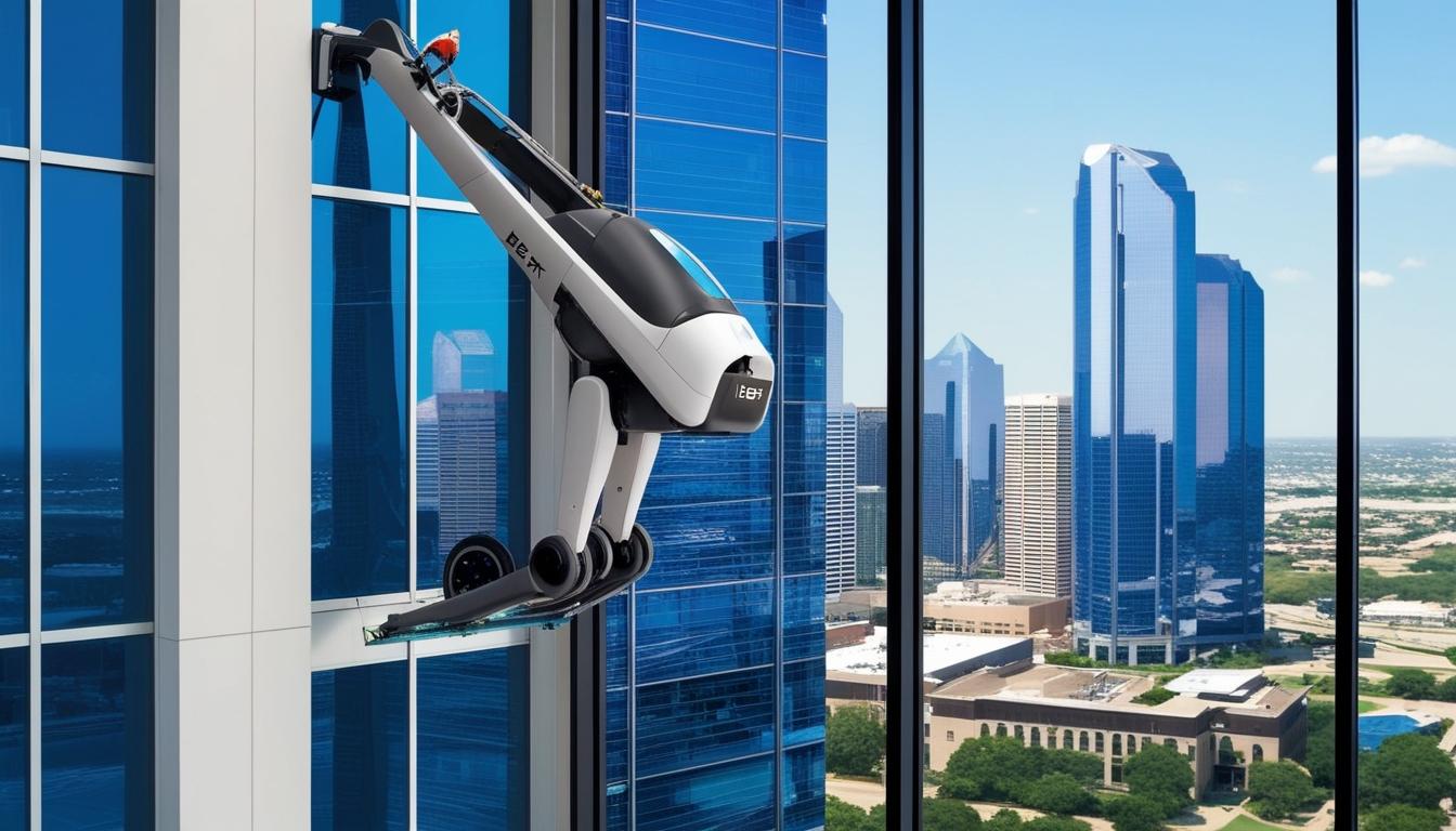 AI-powered window cleaning robots make U.S. debut in Dallas
