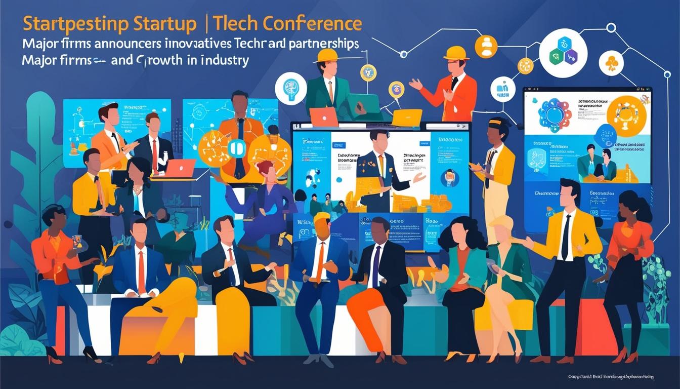 Major tech giants announce partnerships and investments at leading startup conference