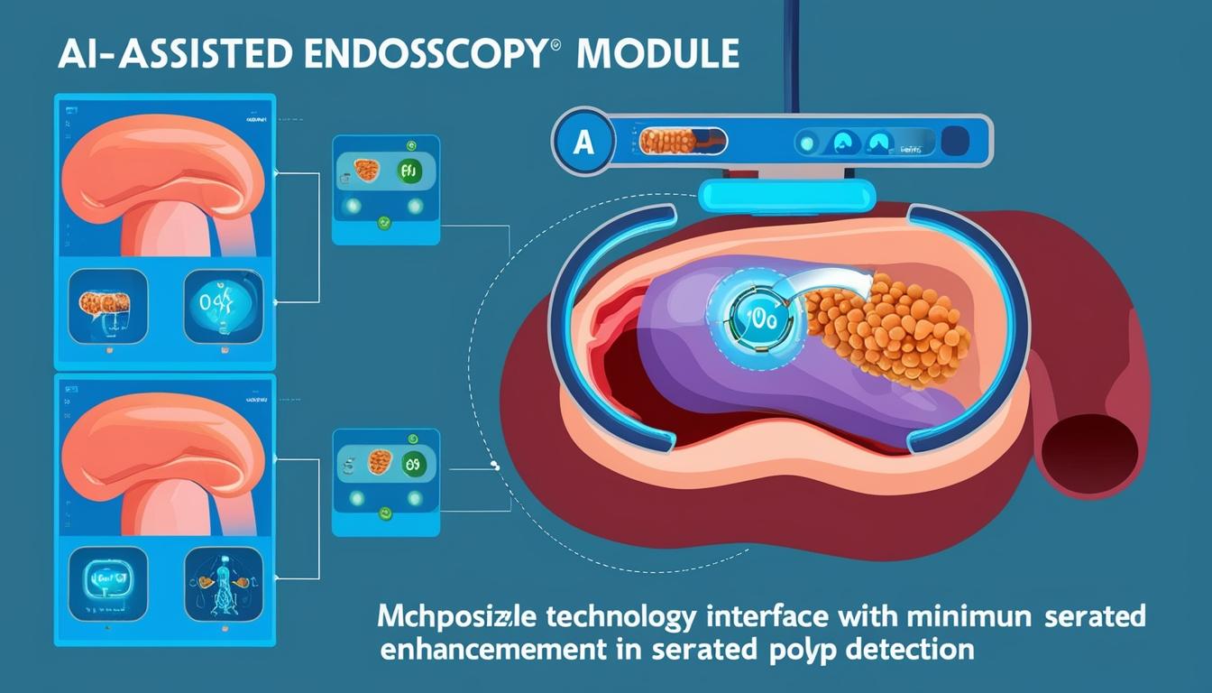 AI-assisted endoscopy module shows limited impact on serrated polyp detection