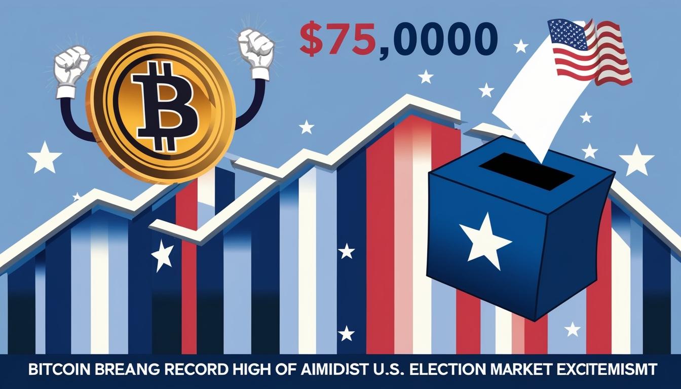 Cryptocurrency market surges amid early US election results favouring Trump