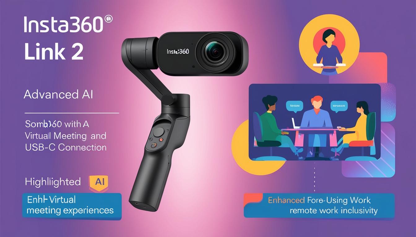 Insta360 launches advanced webcams to enhance virtual meetings