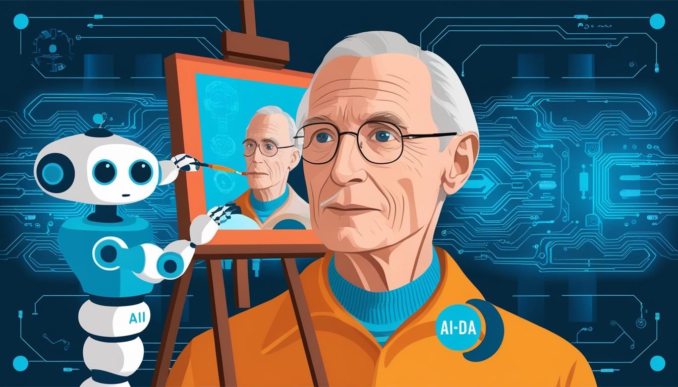 Humanoid robot artist Ai-Da's portrait sells for over £1 million at auction