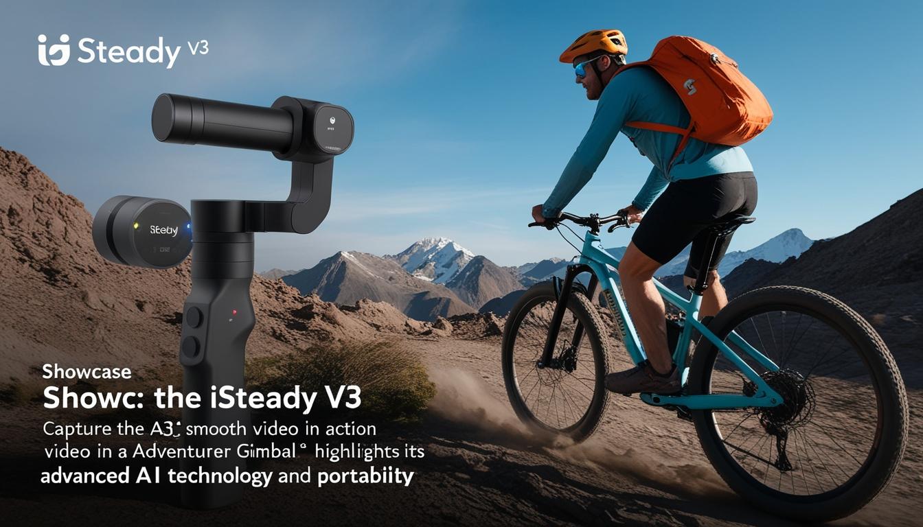 New iSteady V3 gimbal promises seamless adventure filming with advanced AI technology