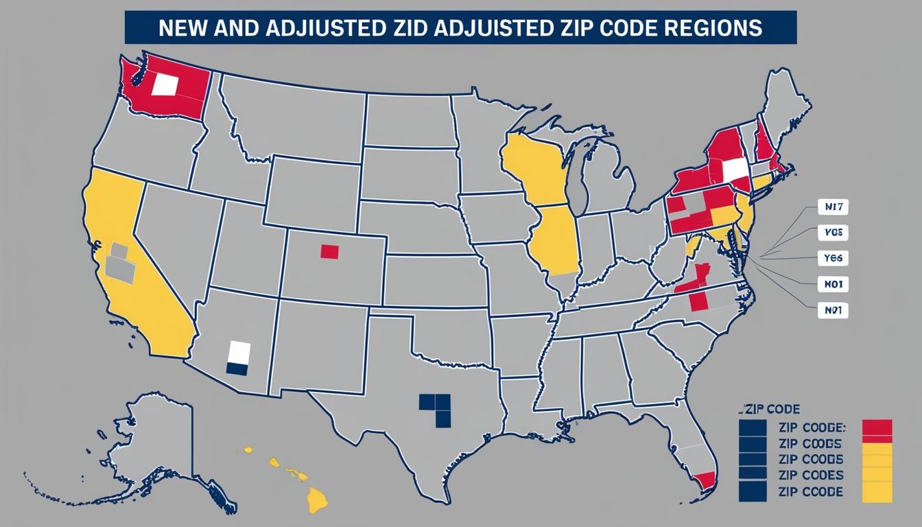 Significant changes in US statewide zip code allocations