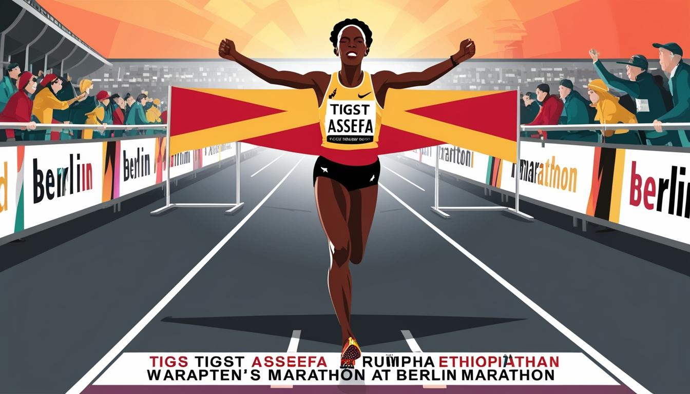 Tigst Assefa breaks women's marathon world record at Berlin Marathon