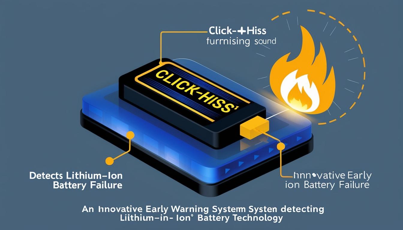 Researchers develop early warning system to detect fires in lithium-ion batteries