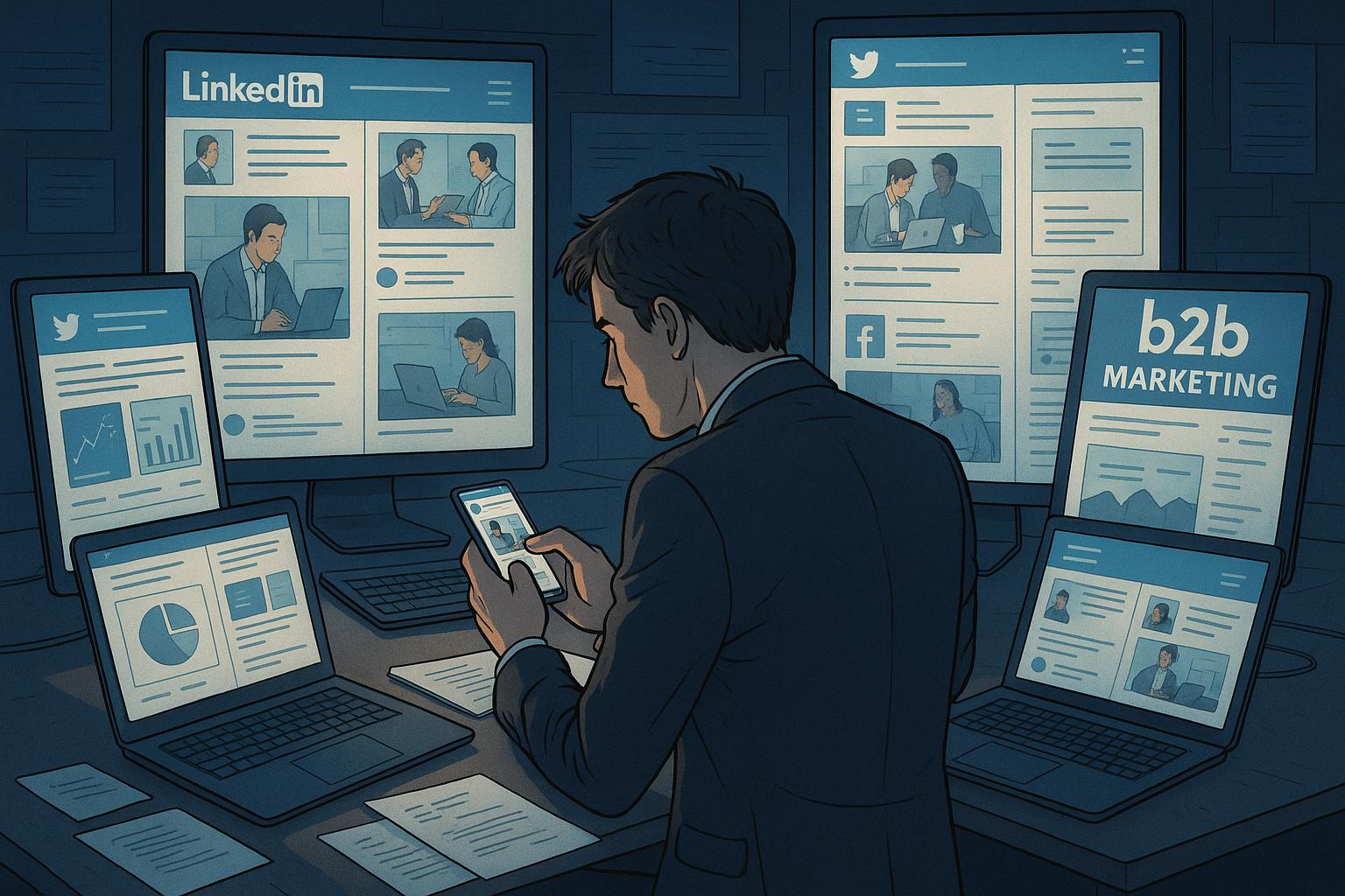 B2B social media shifts from awareness to research dominance in 2025