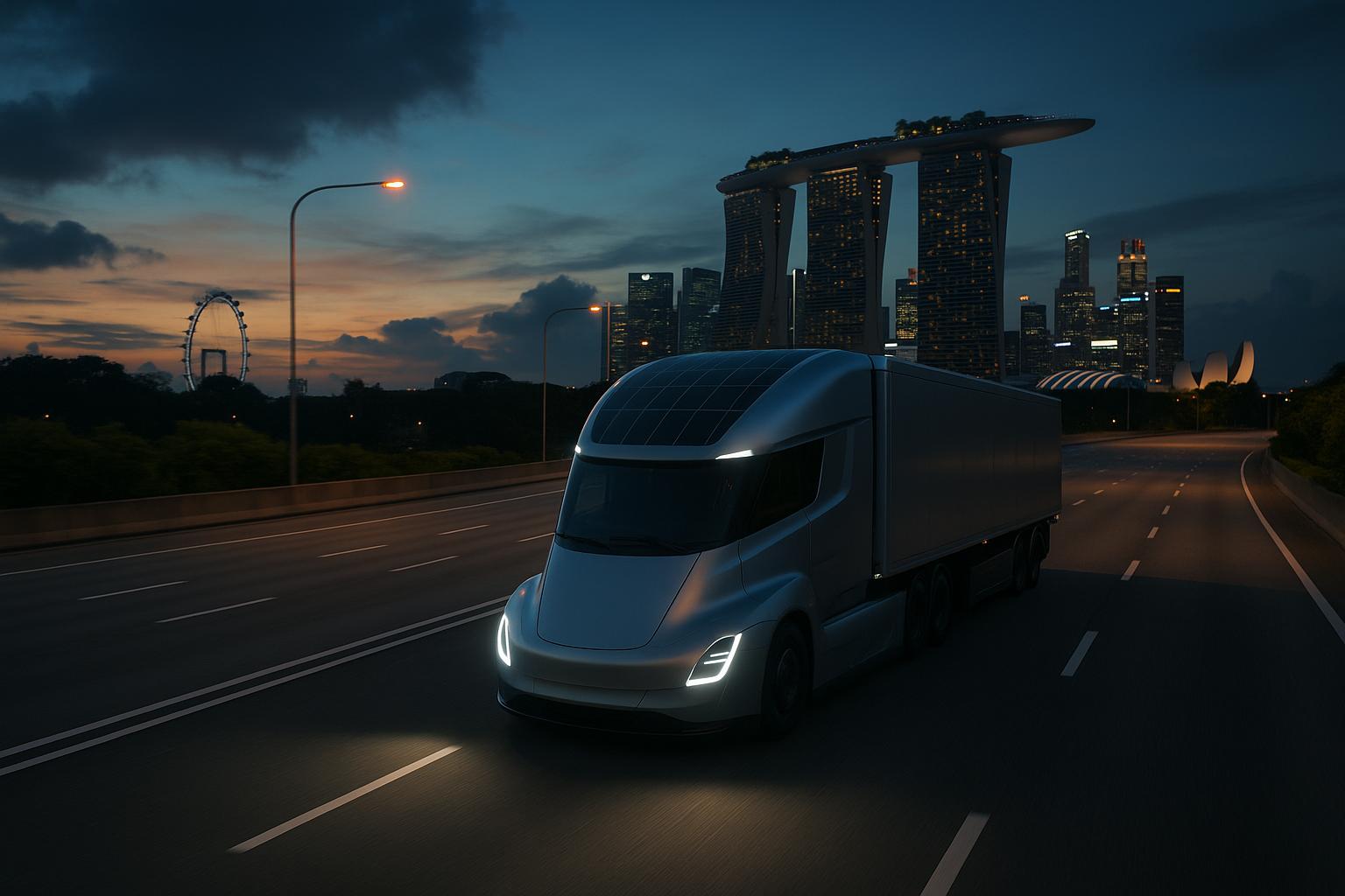 DHL introduces Singapore's first fully electric autonomous vehicle in live operations