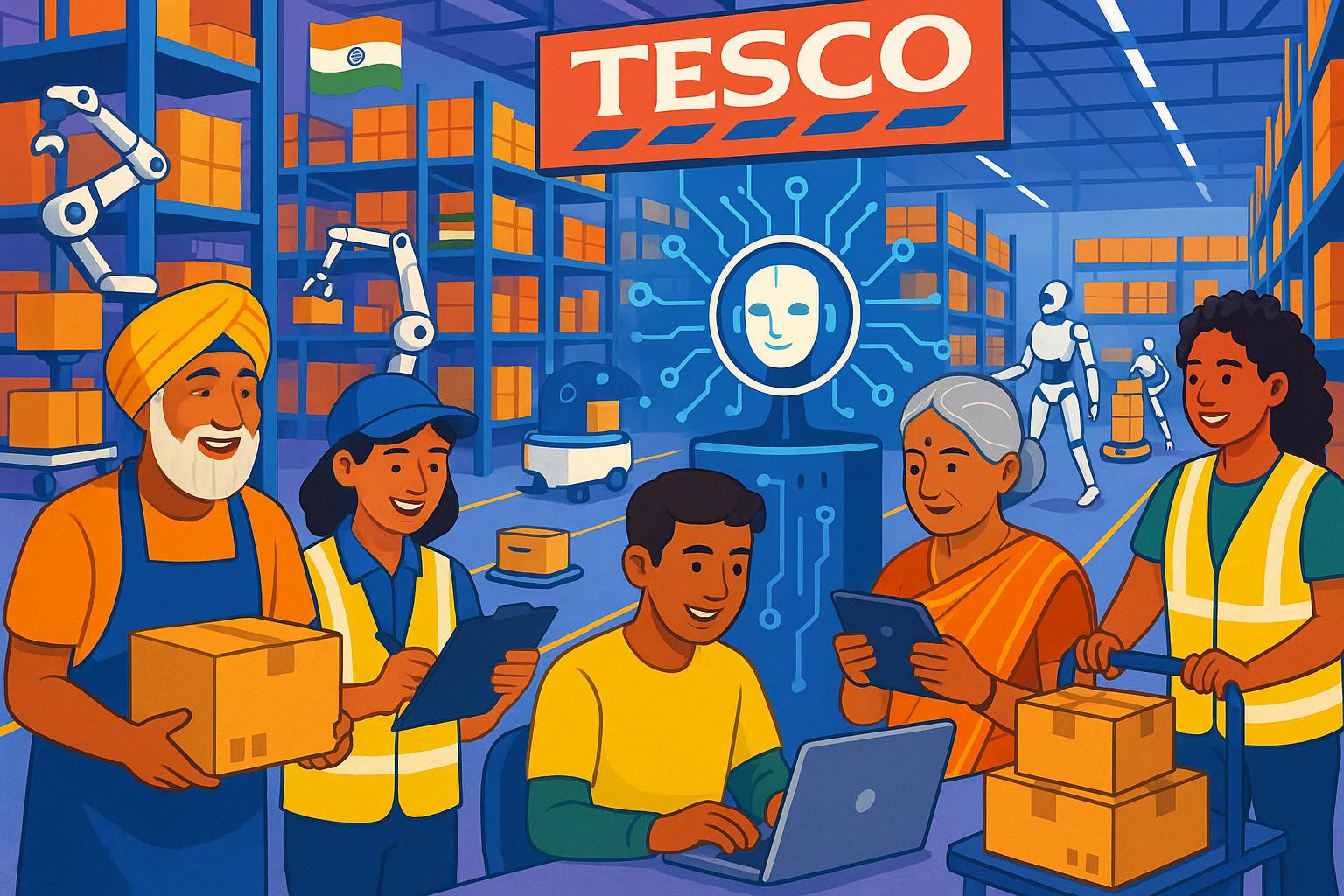 Tesco shifts focus from headcount to skills as AI transforms roles in India