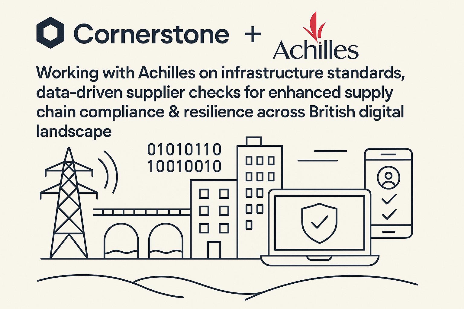 Cornerstone partners with Achilles to standardise supplier accreditation by 2026