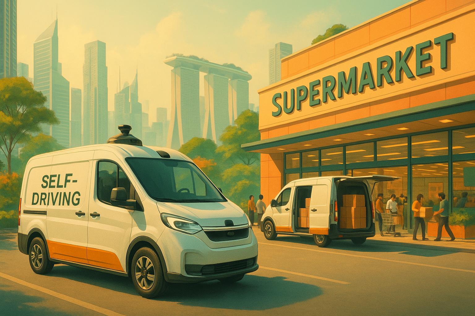 Singapore’s first autonomous vehicle route for logistics trial boosts sustainability and efficiency