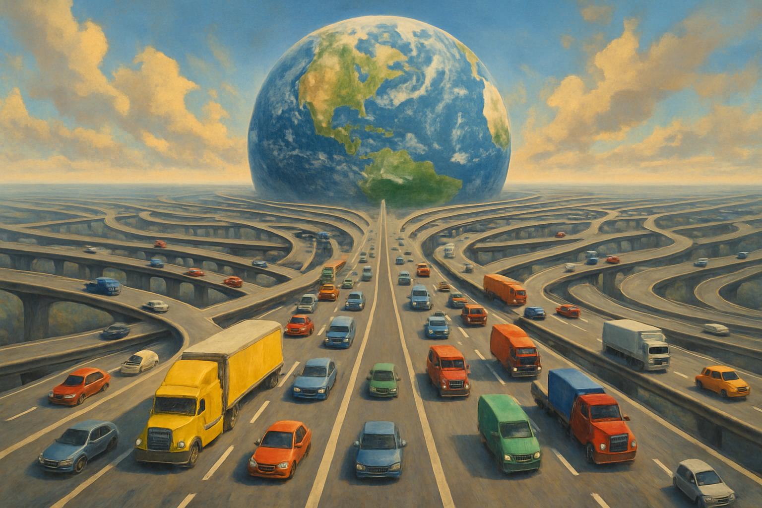 The evolving global supply network behind modern car manufacturing