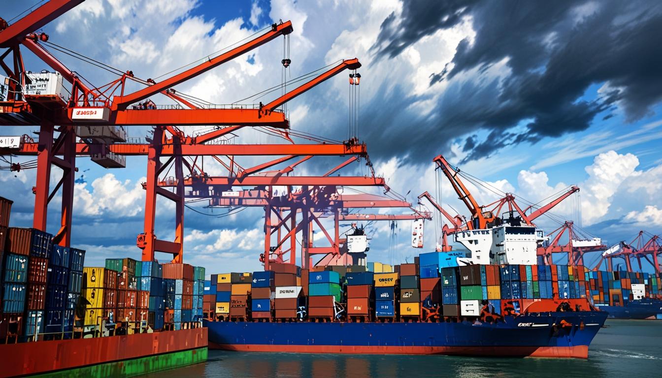 Tariff cuts spur surge in Chinese exports but strain shipping capacity