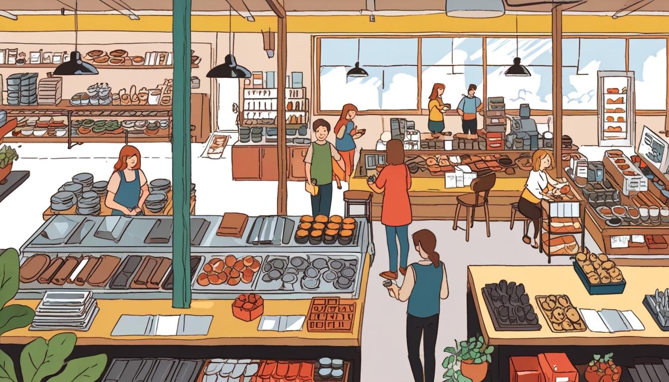 Understanding trade dynamics through a café and hardware store analogy