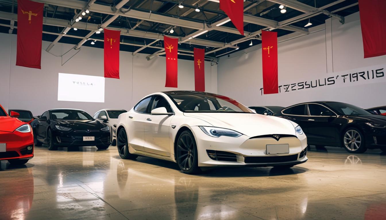 Tesla suspends vehicle sales in China amid escalating trade tensions