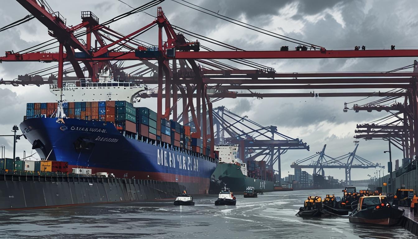 Port congestion in Northern Europe fuels record surcharges and delays amid strikes and low water levels