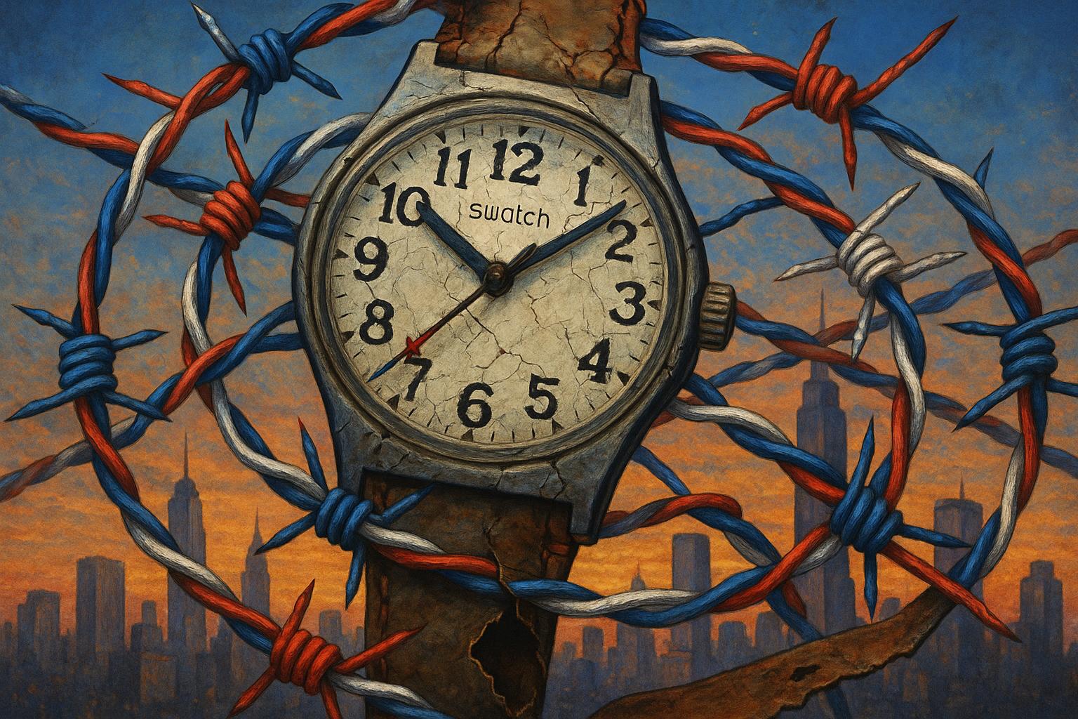 Swatch’s satirical watch reflects rising tensions over US tariffs