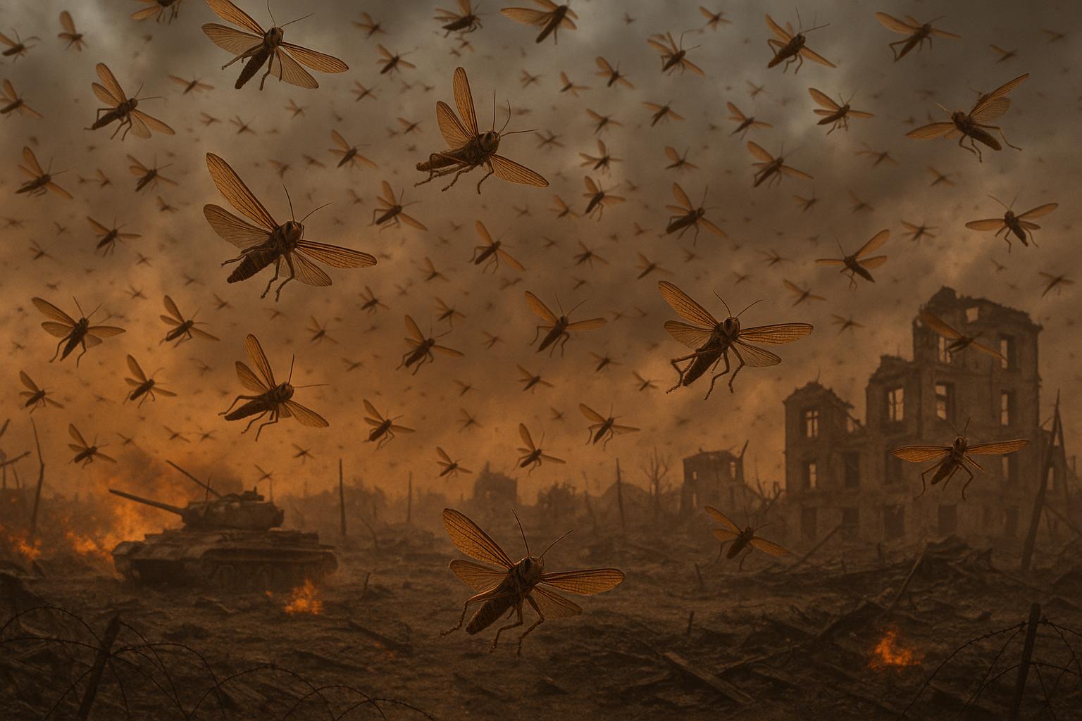 Ukraine faces escalating locust invasion amid climate and conflict challenges in 2025