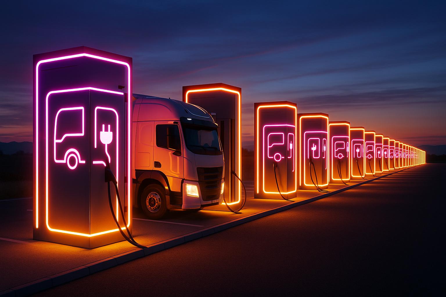 Europe's heavy-duty electric truck charging milestone set for 2028 with EU backing
