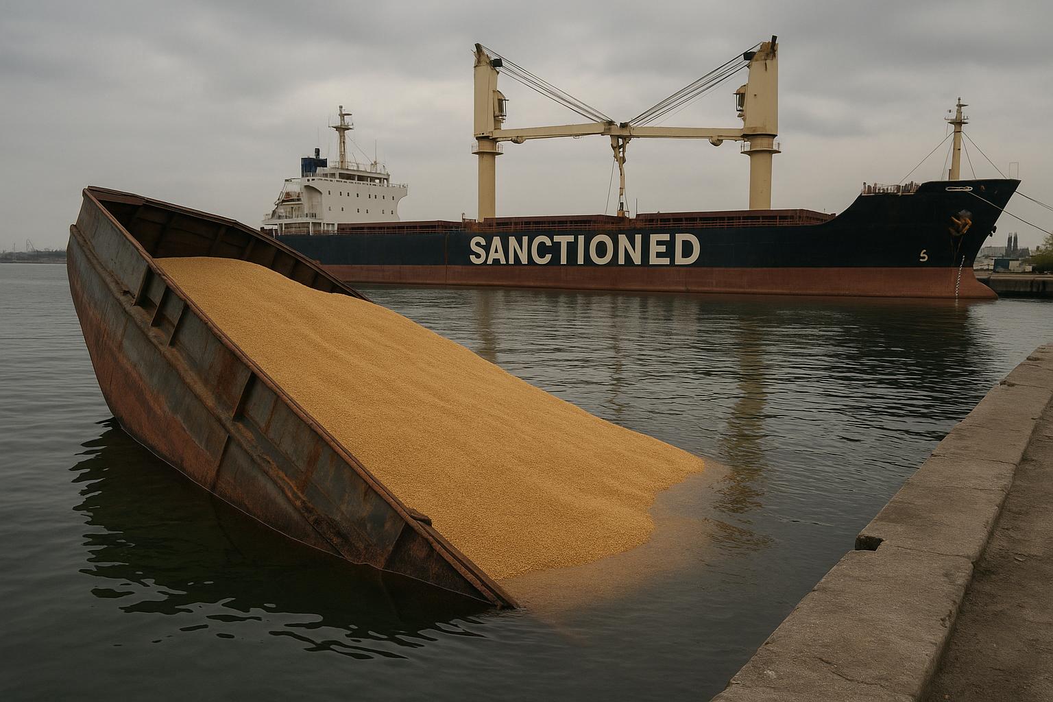 Ukraine sanctions 56 vessels to combat illicit grain trade and undermine Russian war effort