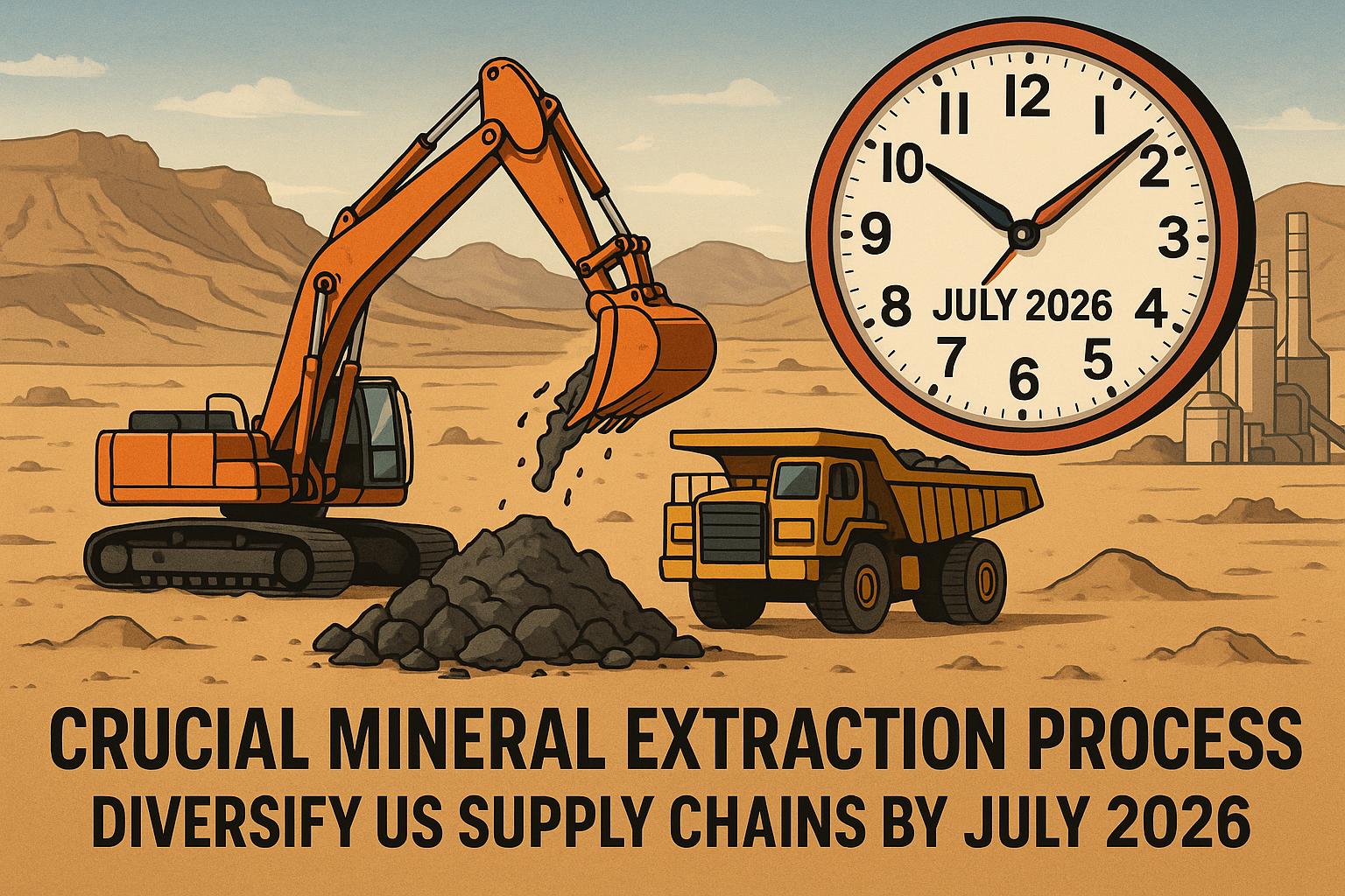 White House sets six-month deadline to diversify critical mineral supply chains amid rising US dependency concerns
