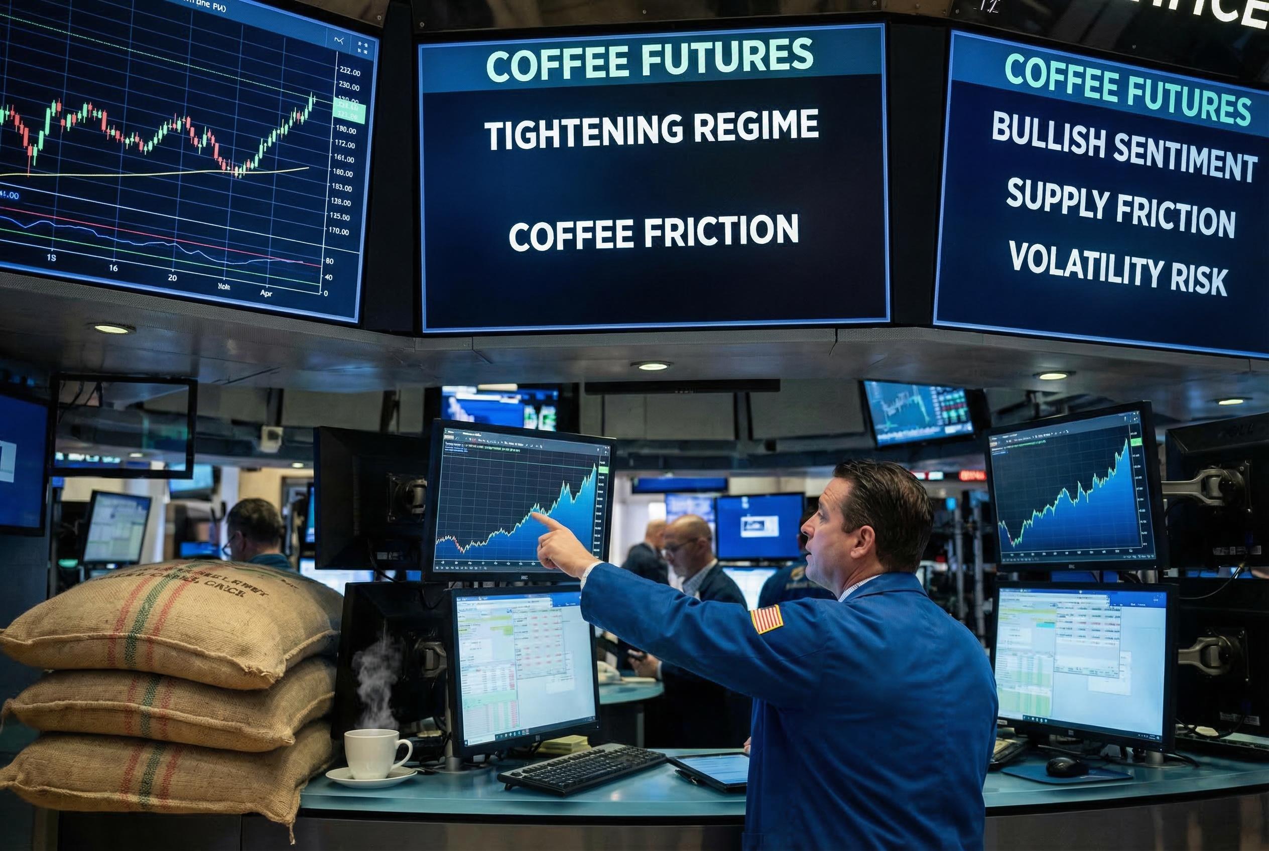 Commodities Report: Coffee futures | 2026-03-13 06:00 UTC [NVQK] | Bullish | tightening