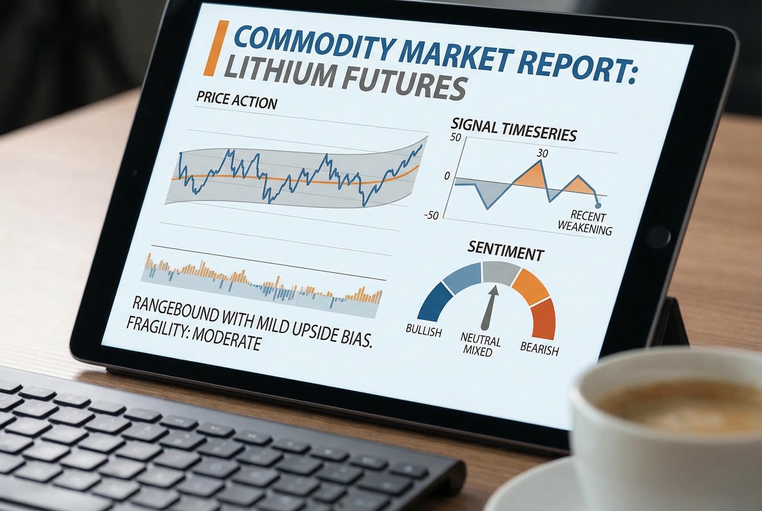Commodities Report: Lithium futures | 2026-03-19 12:00 UTC [XQJM] | Bullish | rangebound