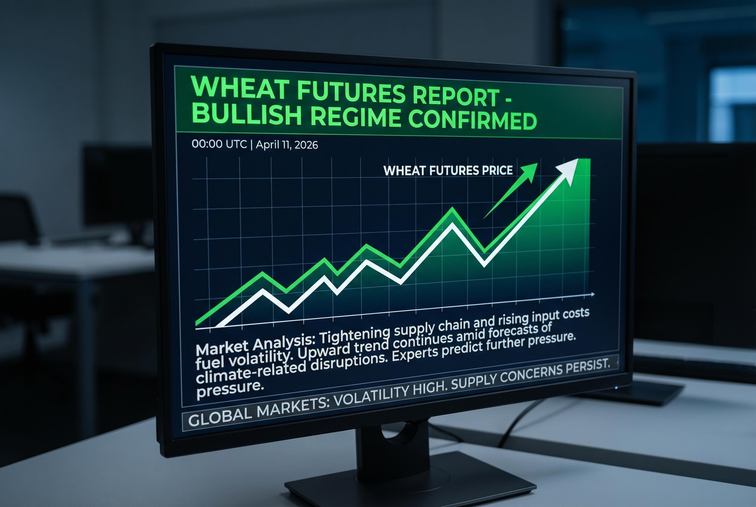 Commodities Report: Wheat futures (ZW) | 2026-04-11 00:00 UTC [XQHM] | Bullish | tightening
