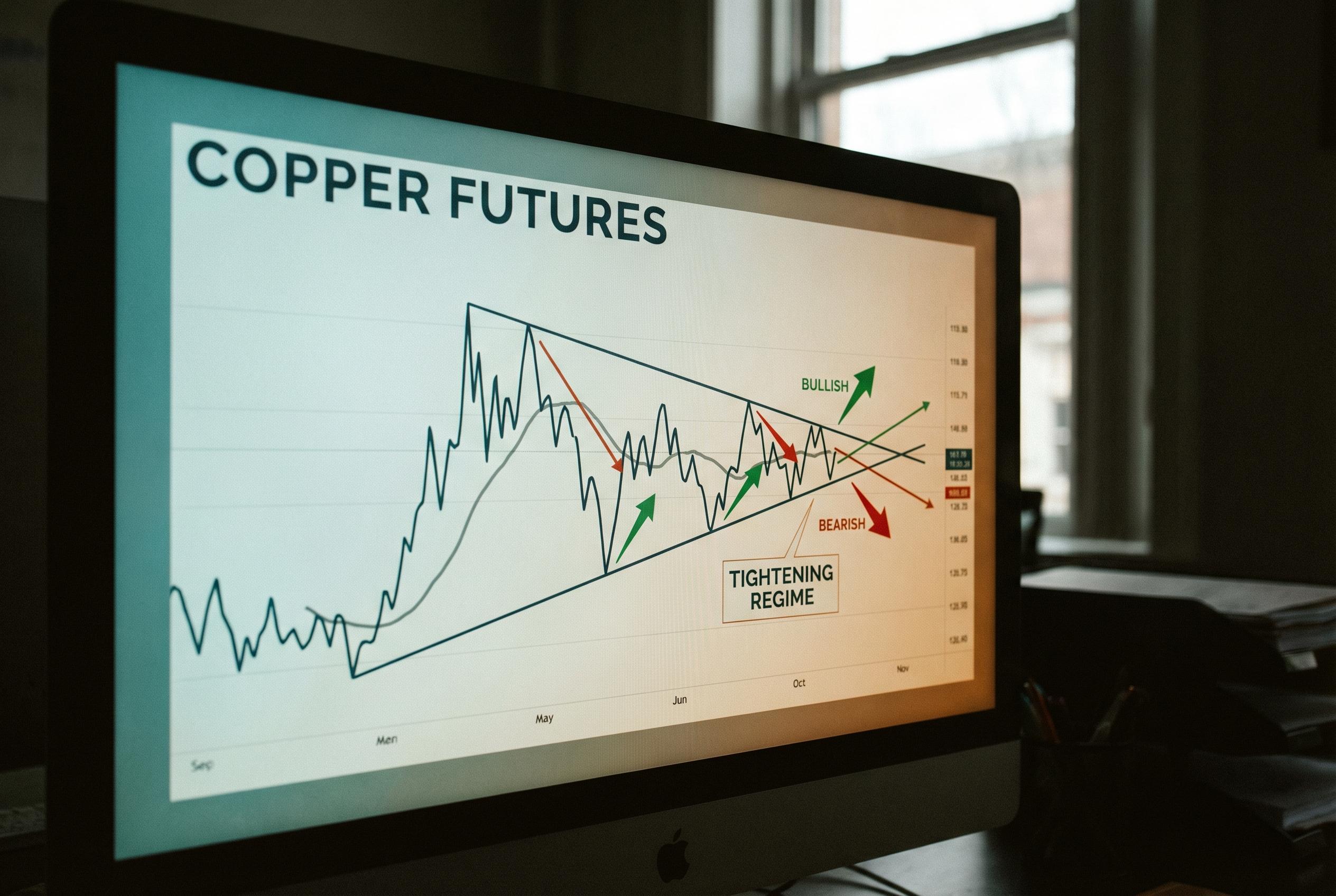 Commodities Report: Copper futures | 2026-04-12 12:00 UTC [QGTF] | Bullish | tightening