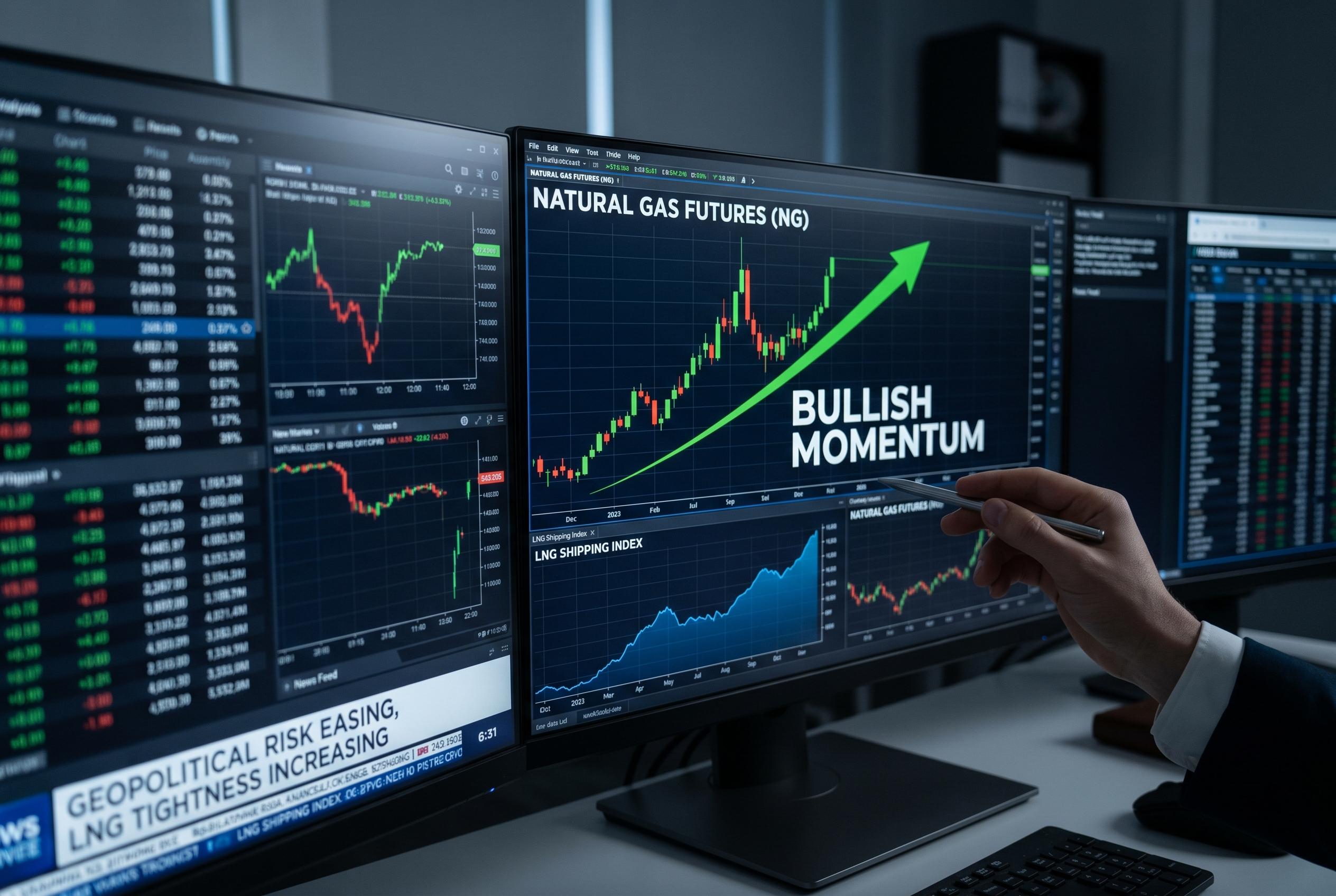 Commodities Report: Natural gas futures | 2026-04-23 14:55 UTC [VJRM] | Bullish | loosening