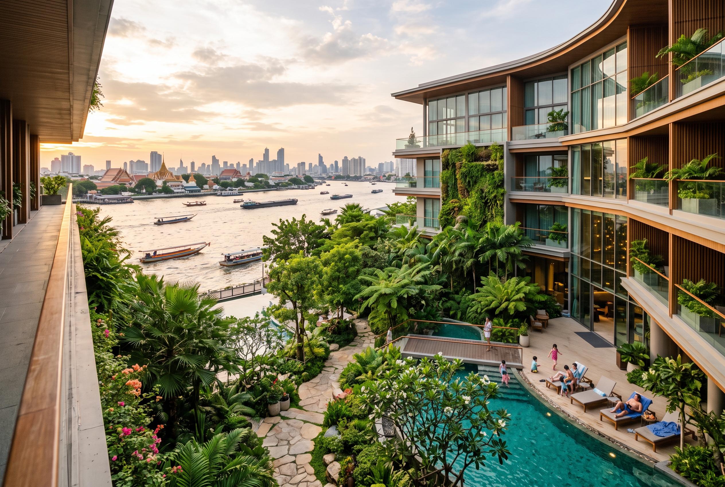 Bangkok's top family-friendly hotels blend convenience, greenery, and river views for a hassle-free city stay