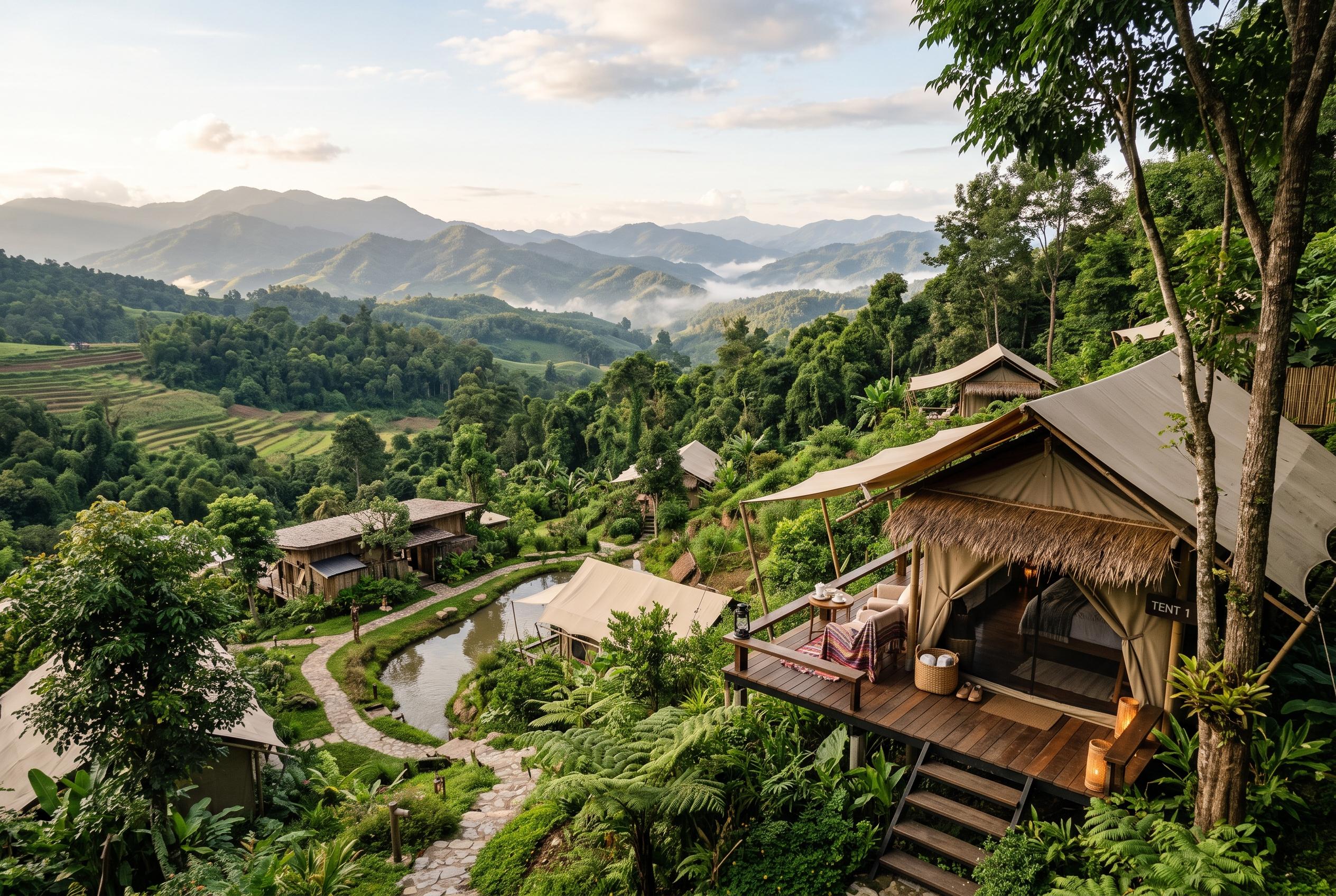 Visama Explorer Nan offers an immersive eco-glamping experience in northern Thailand