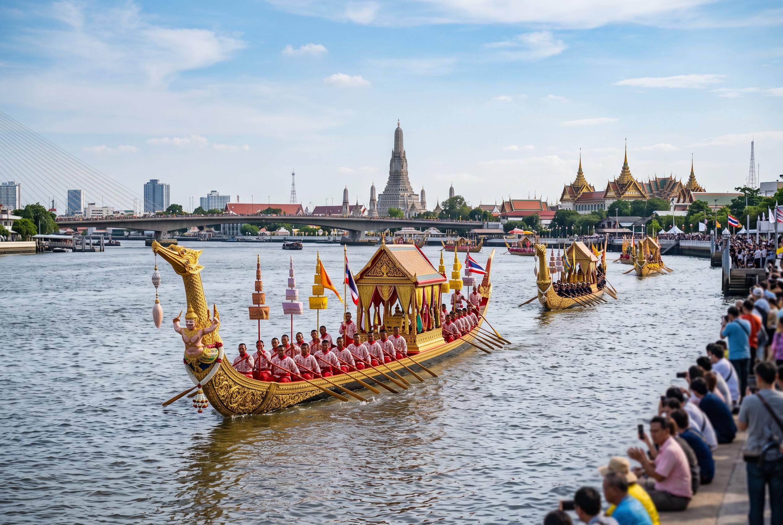 Royal Barge Procession rehearsals offer Bangkok visitors a preview of tradition