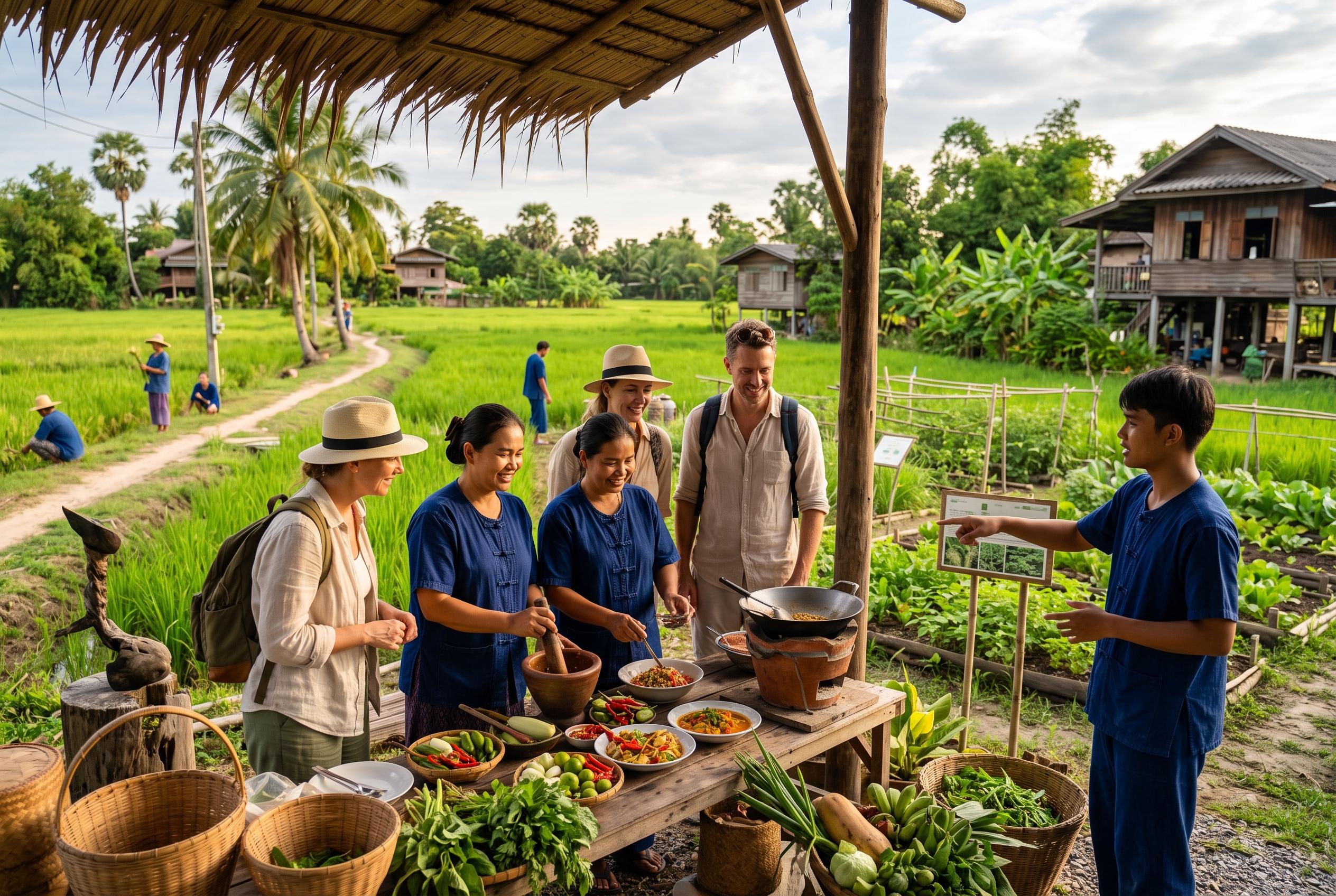 Kok Na Sai Village offers an authentic, responsible rural experience near Bangkok