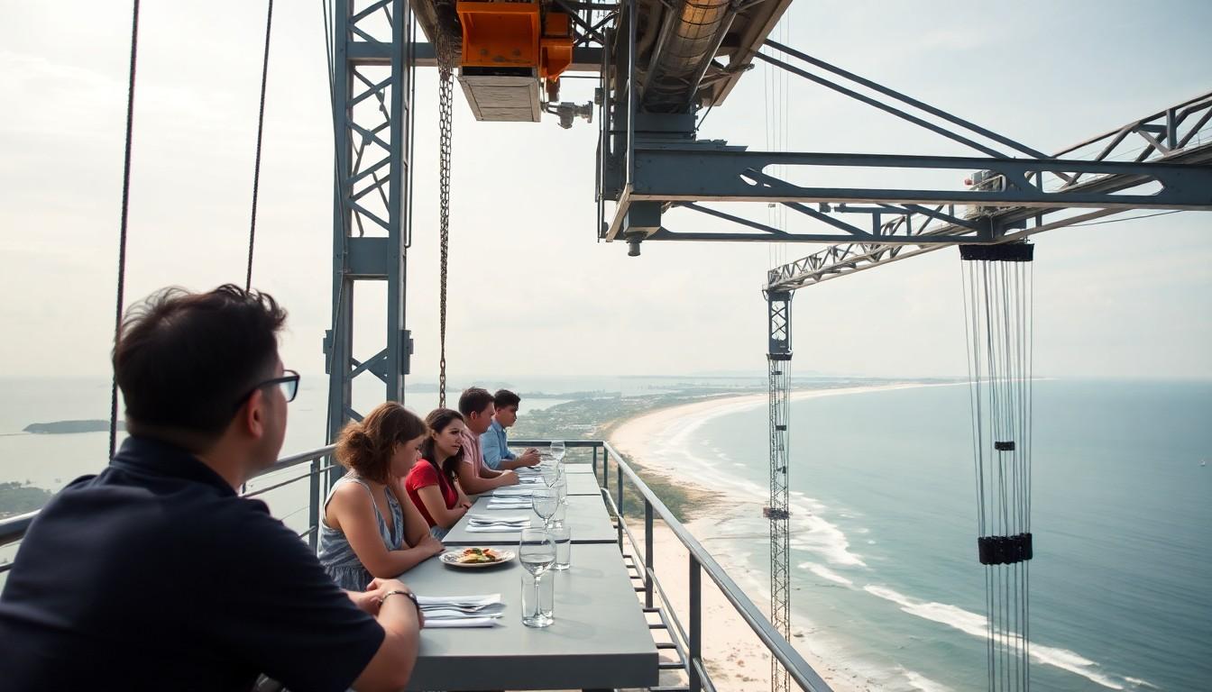 Dinner in the Sky Phuket elevates dining with spectacular aerial views and gourmet menus